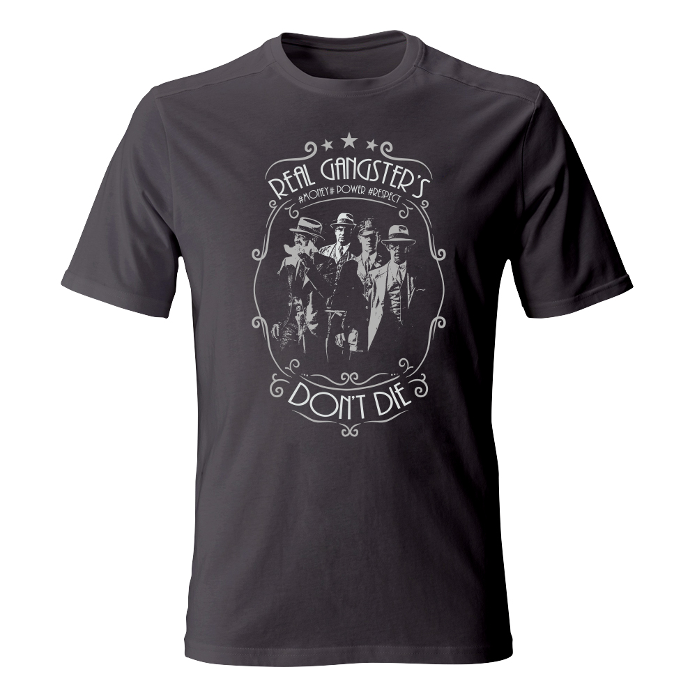 Koszulka męska z nadrukiem REAL GANGSTERS DON’T DIE