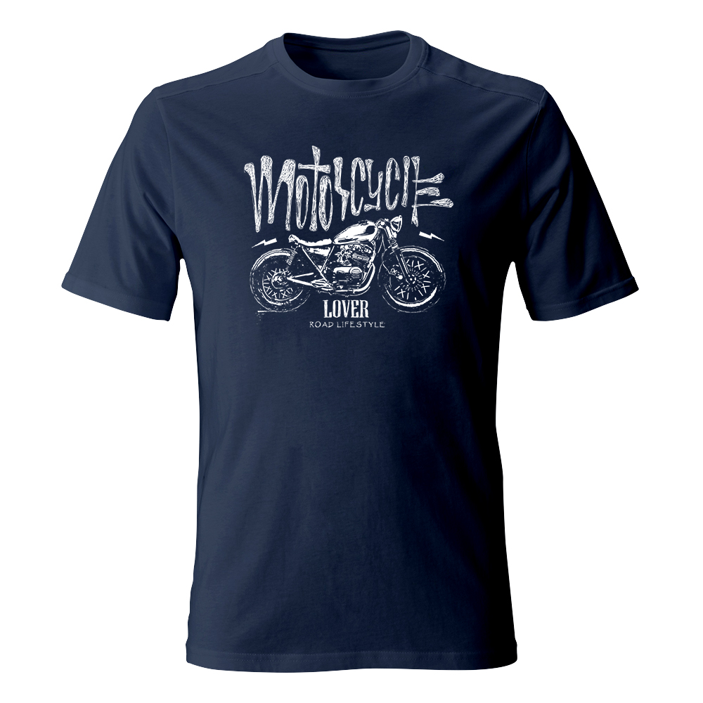 koszulka meska granatowa motorcycle lover