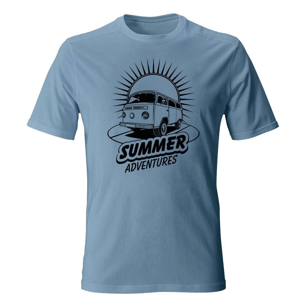 koszulka meska niebieski jasny summer adventures