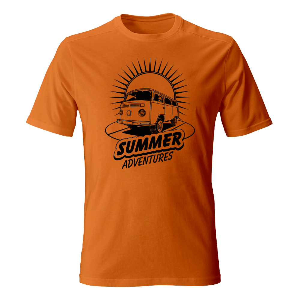 koszulka meska pomaranczowa summer adventures