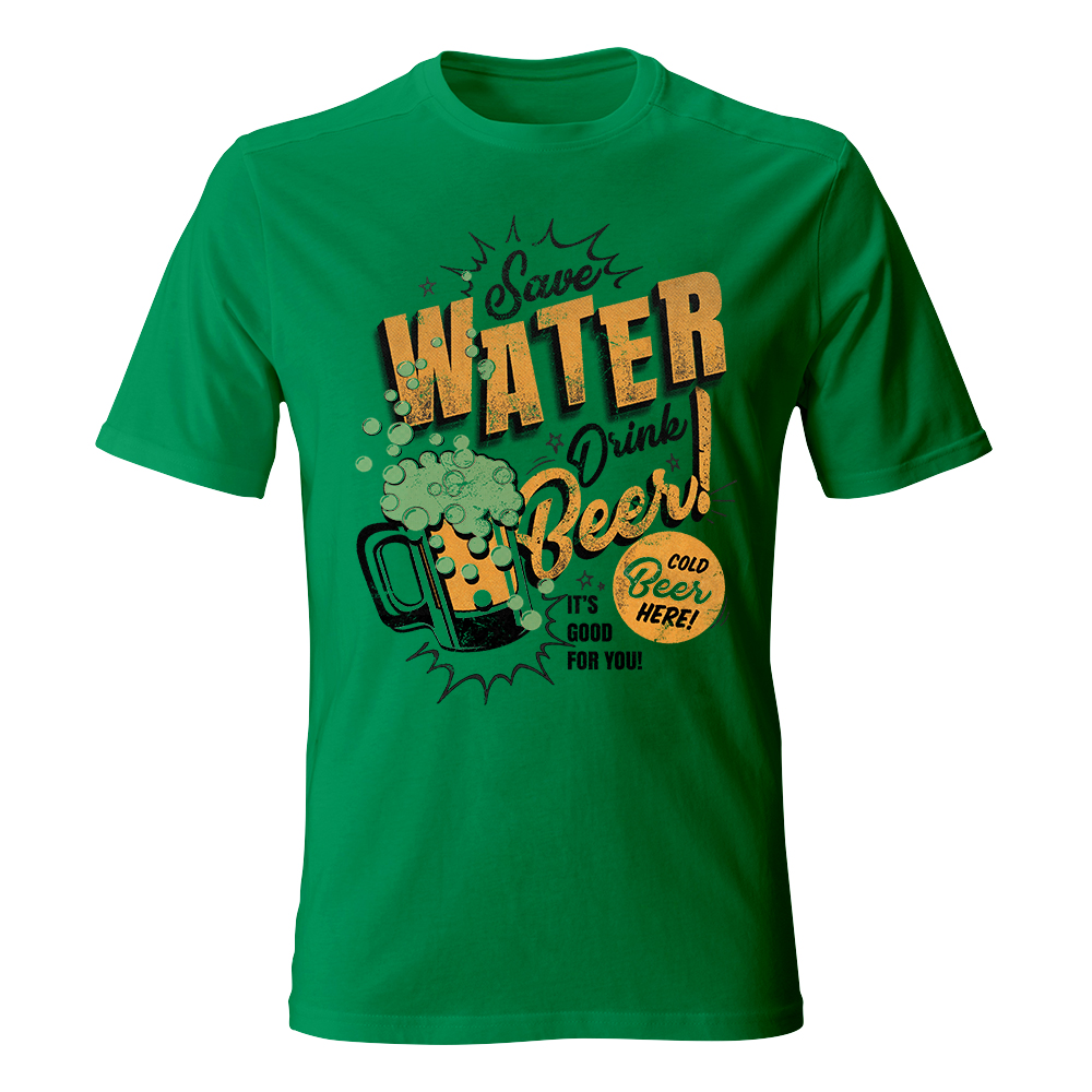 Koszulka męska z nadrukiem SAVE WATER DRINK BEER