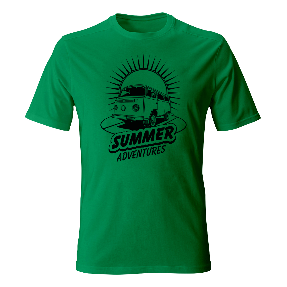 koszulka meska zielona summer adventures