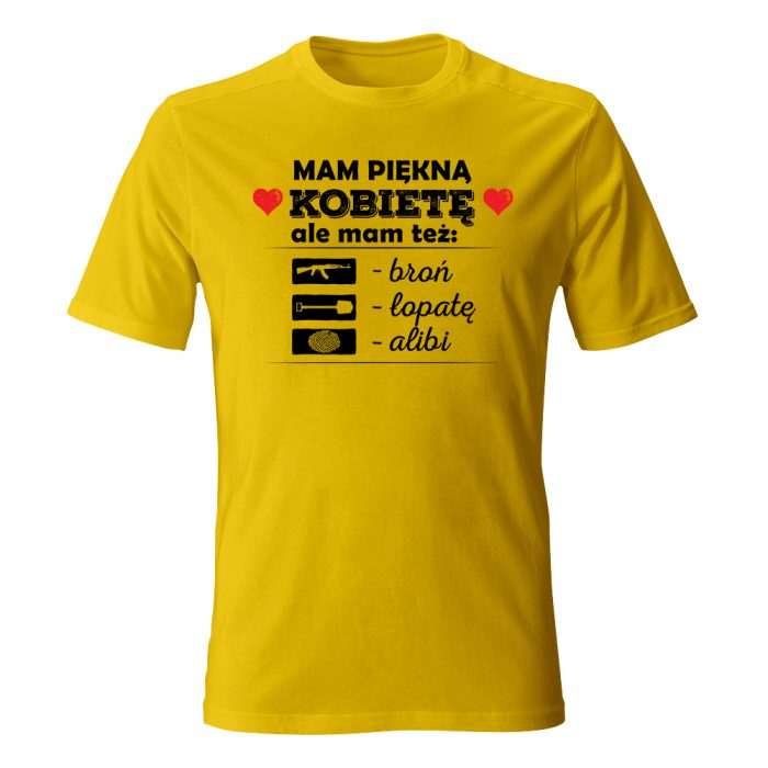 Koszulka męska MAM PIĘKNĄ KOBIETĘ