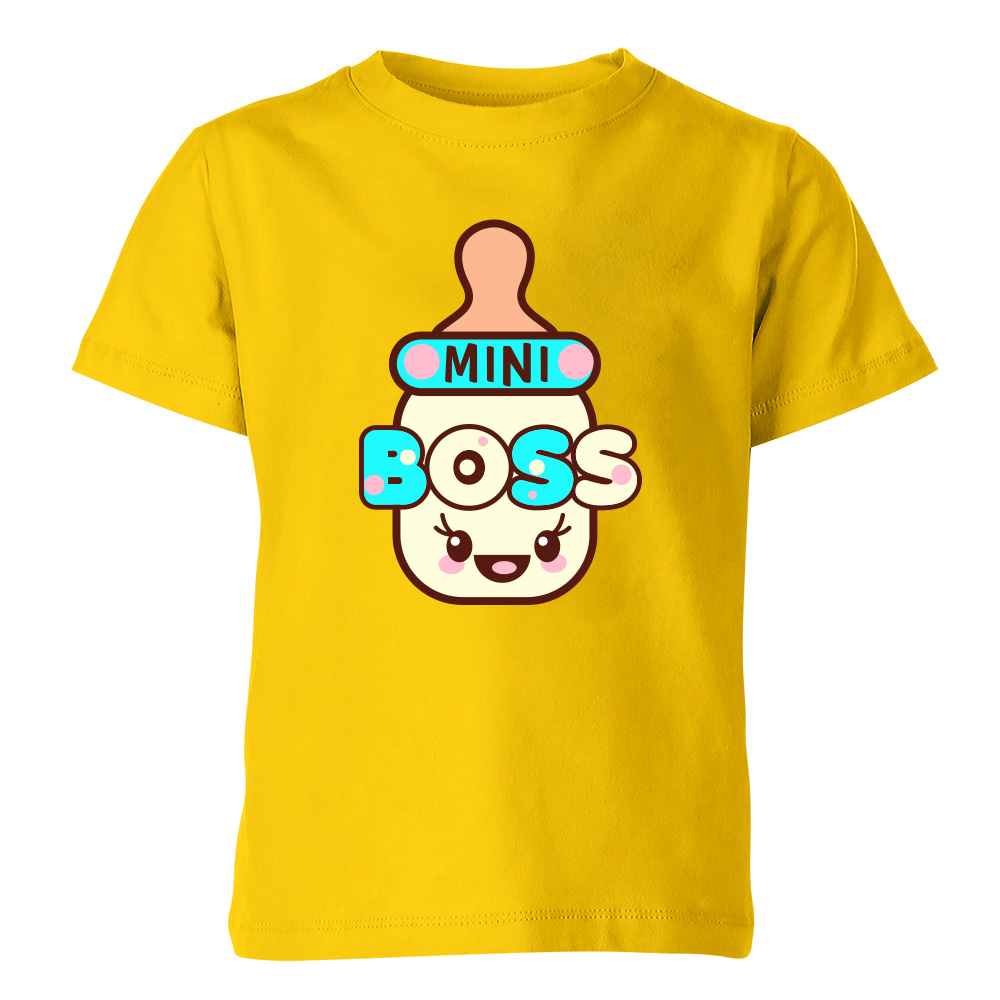 koszulka dziecieca zolta mini boss 3