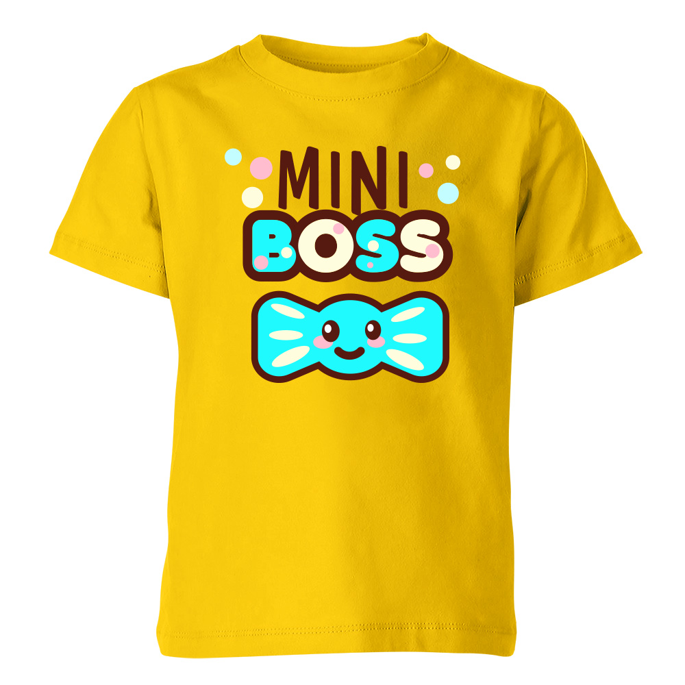 koszulka dziecieca zolta mini boss 4