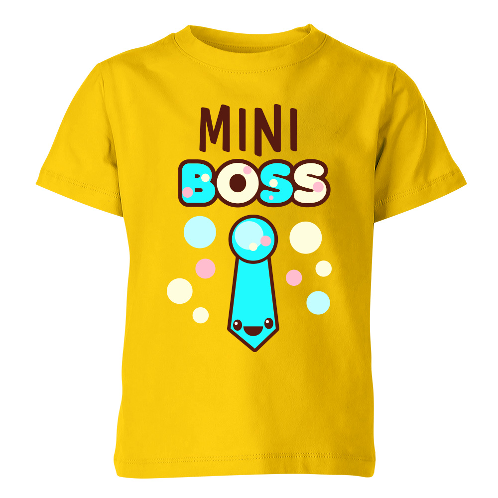 koszulka dziecieca zolta mini boss 5