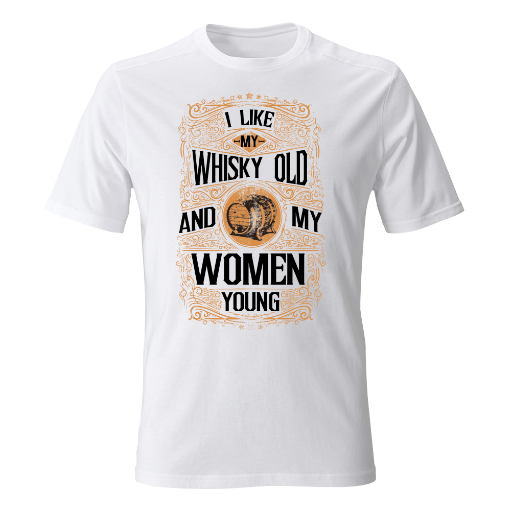 koszulka meska biala old whiskey