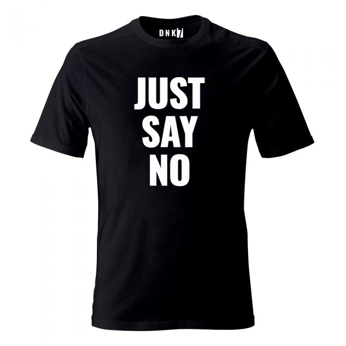koszulka meska czarna just say no