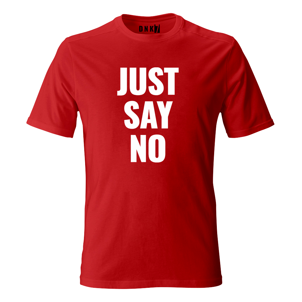 koszulka meska czerwona2 just say no