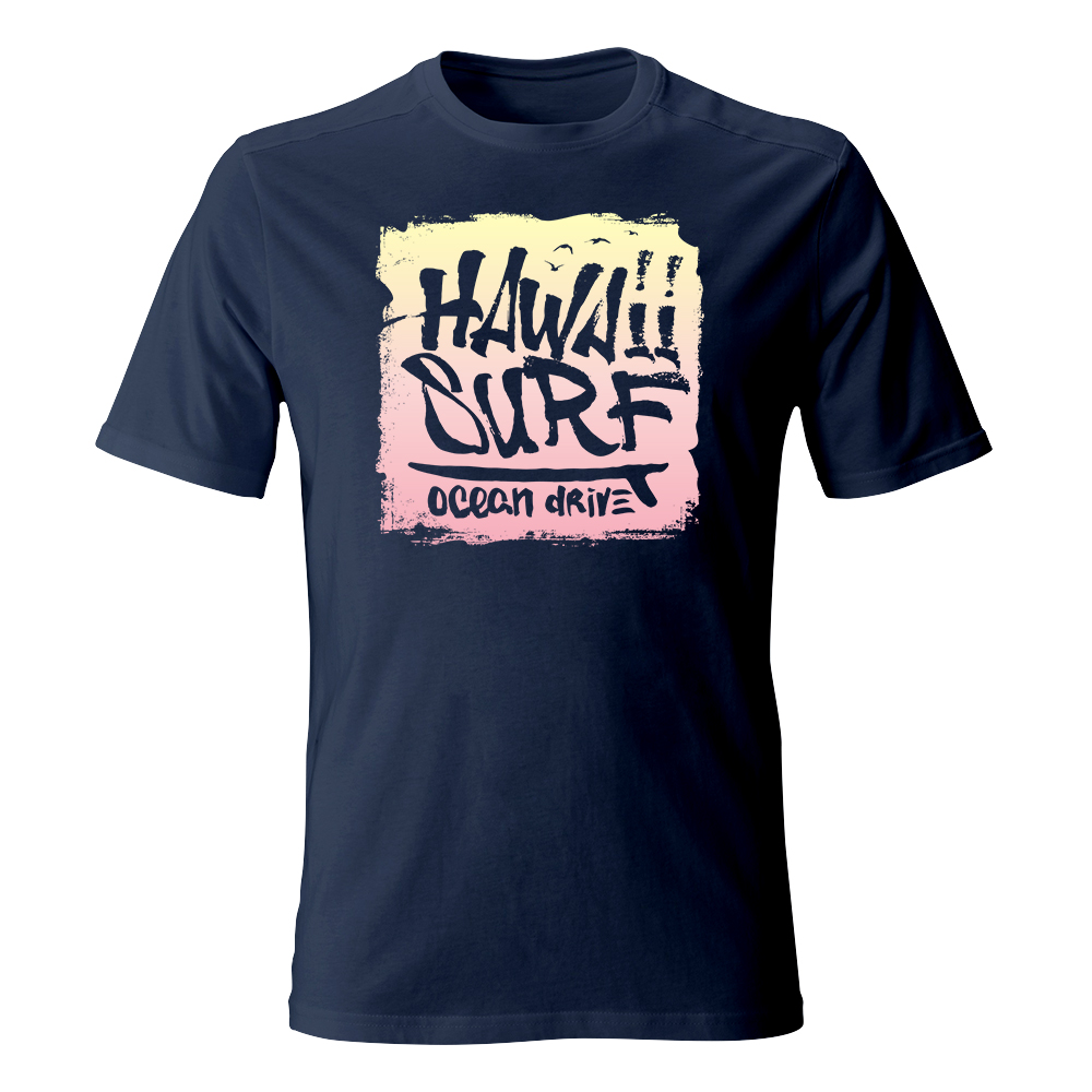 koszulka meska granatowa hawaii surf