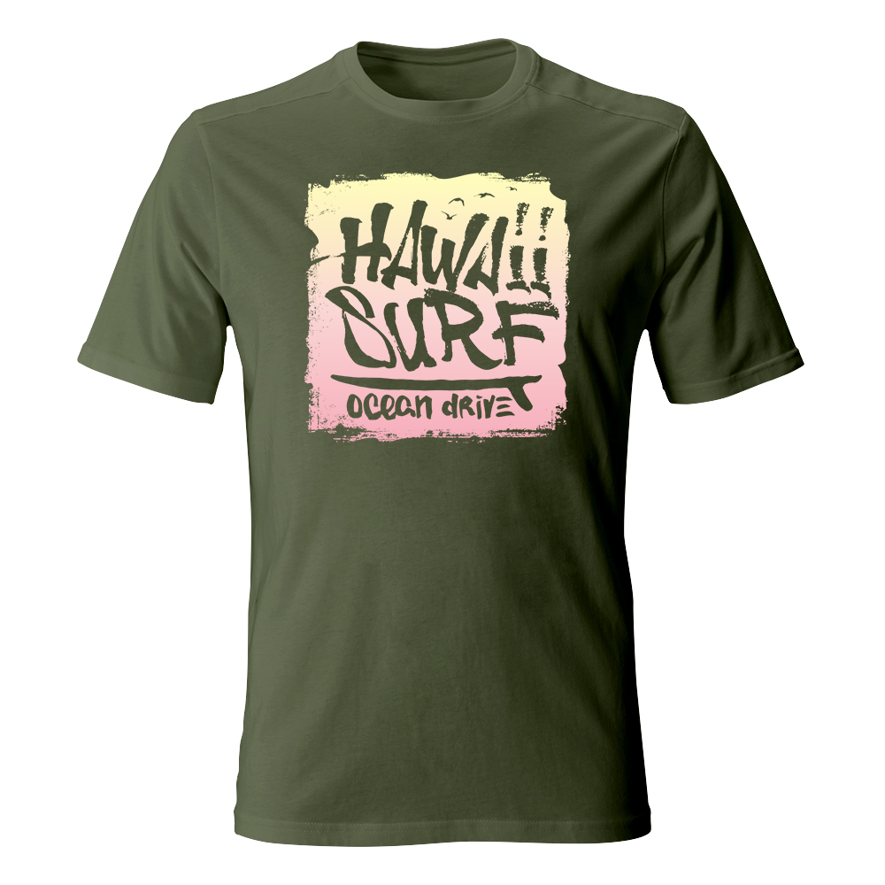 koszulka meska khaki hawaii surf