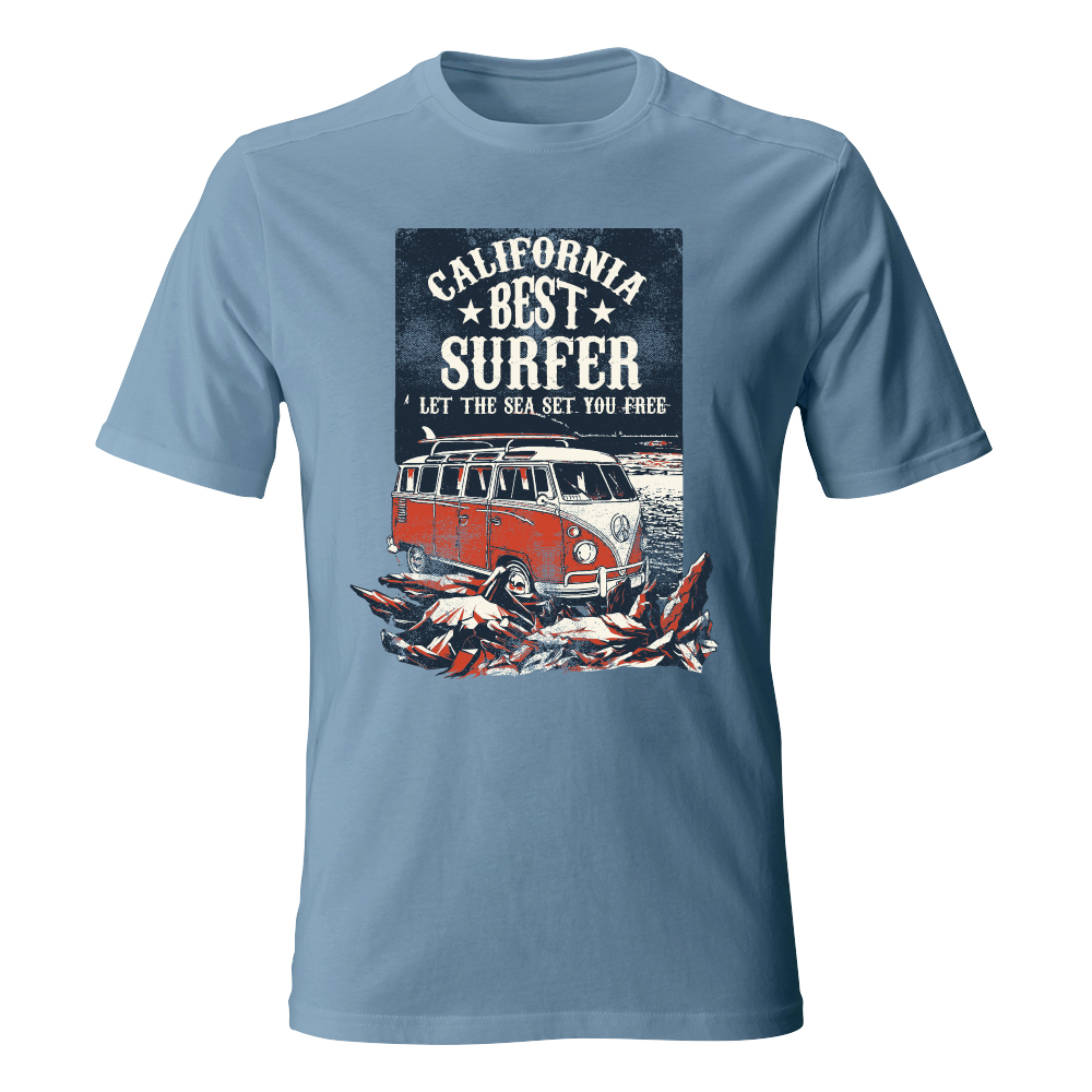 koszulka meska niebieski jasny best surfer