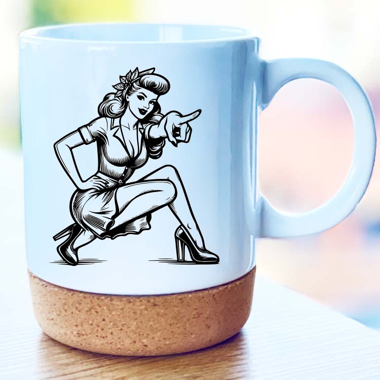 kubek z korkową podstawką