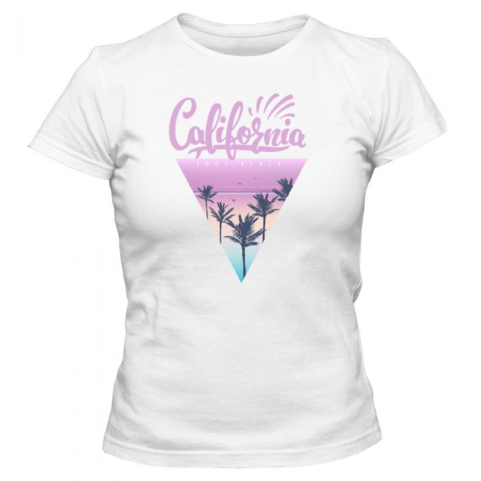 koszulka damska biala california