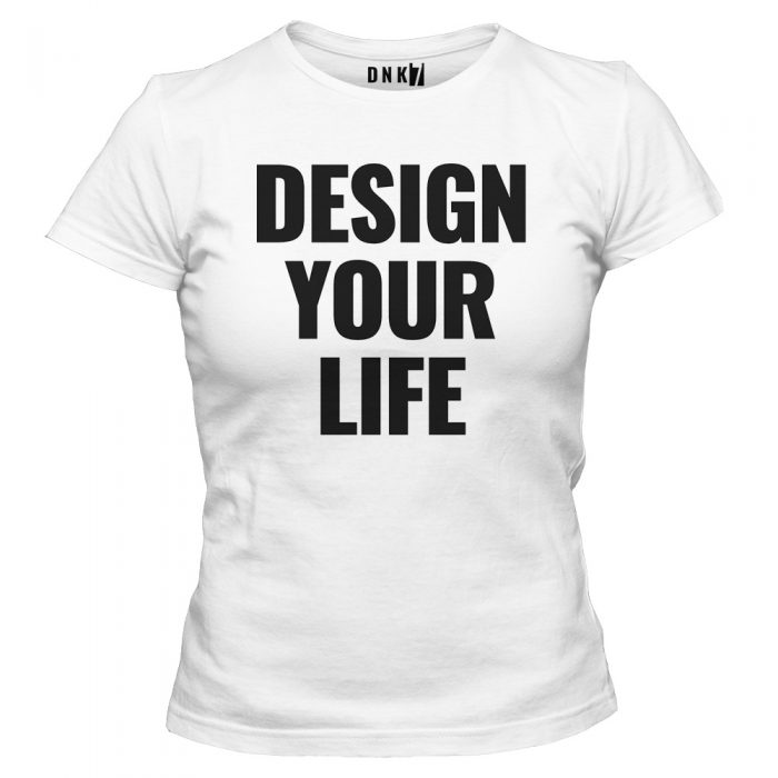 koszulka damska biala design your life
