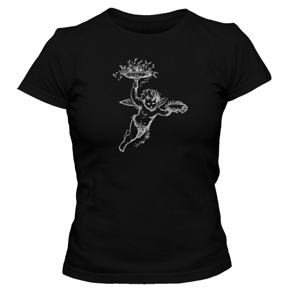 koszulka damska czarna aniolek 2