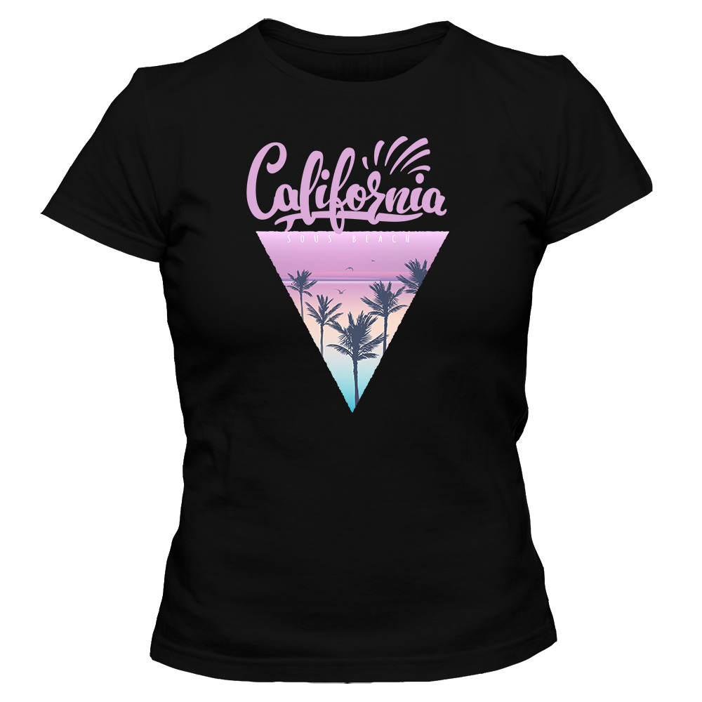 koszulka damska czarna california