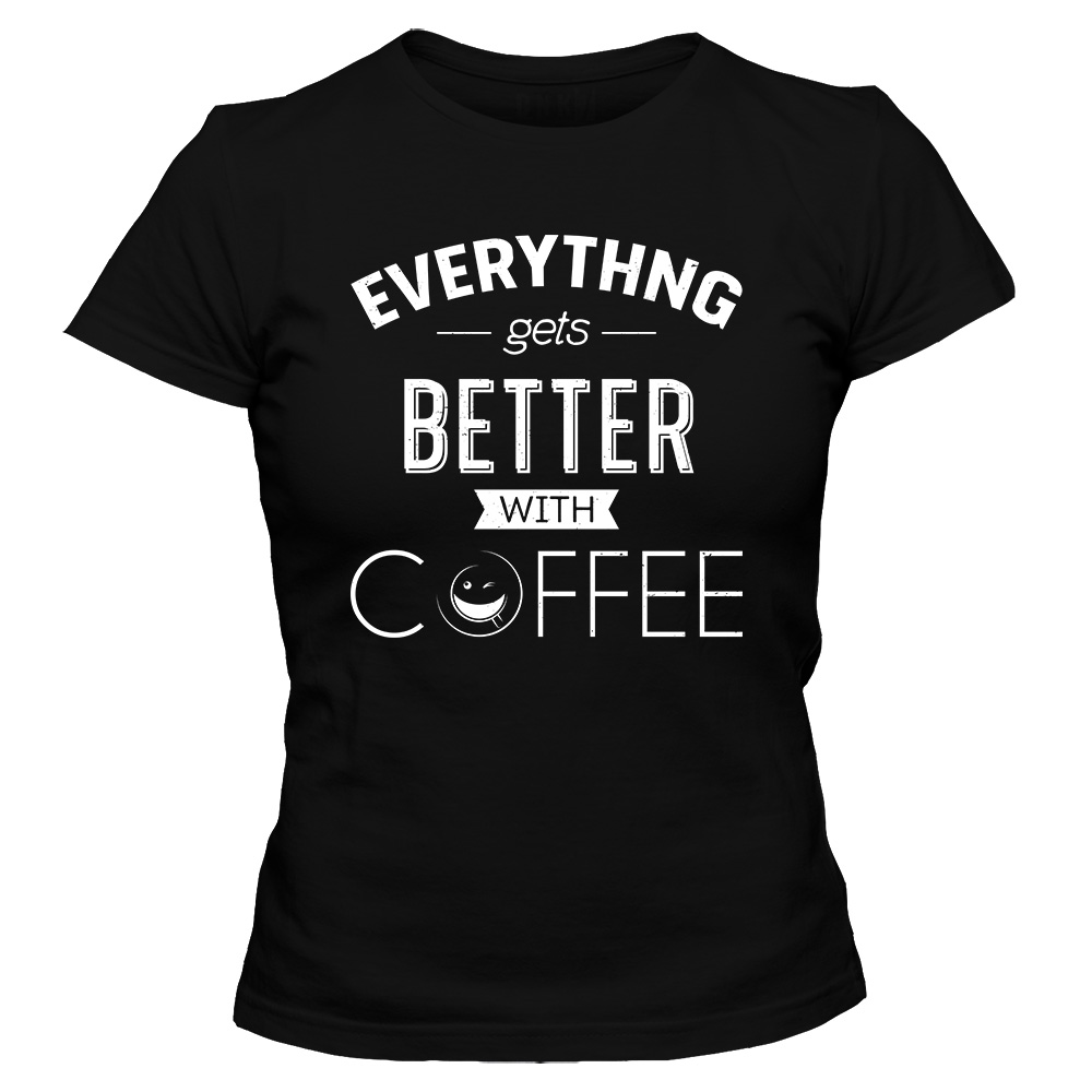 koszulka damska czarna coffee 12