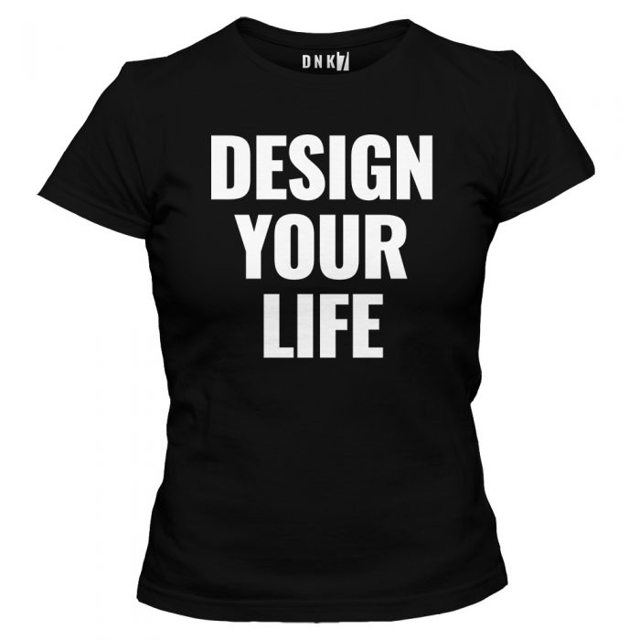 koszulka damska biala design your life
