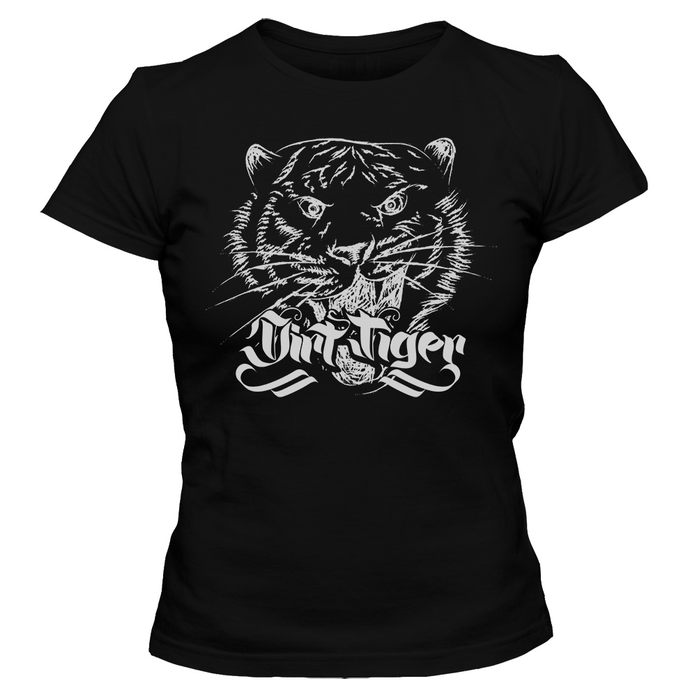 koszulka damska czarna dirt tiger