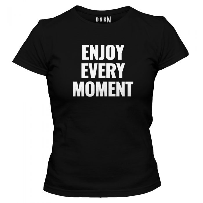 koszulka damska czarna enjoy every moment