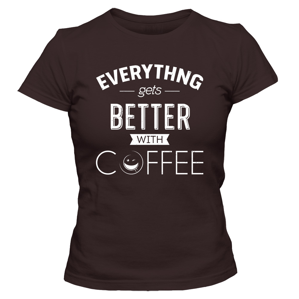 koszulka damska czekoladowa coffee 12