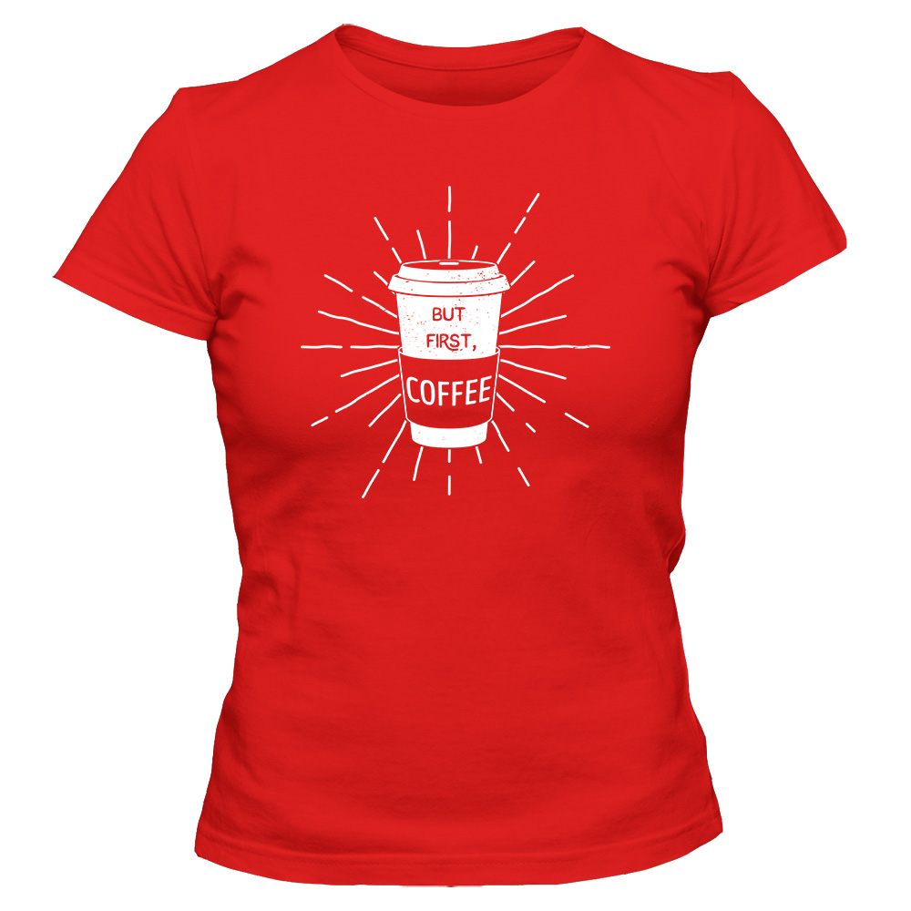 koszulka damska czerwona coffee 05