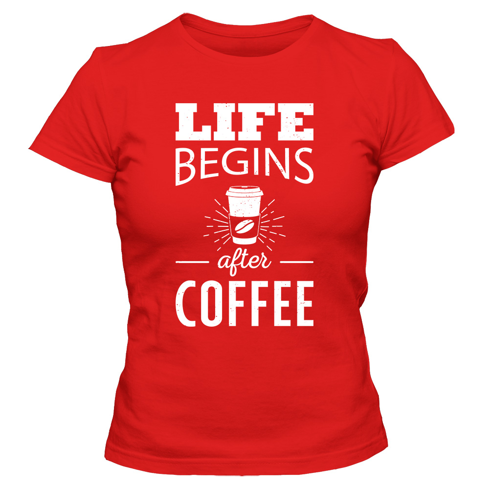 koszulka damska czerwona coffee 06