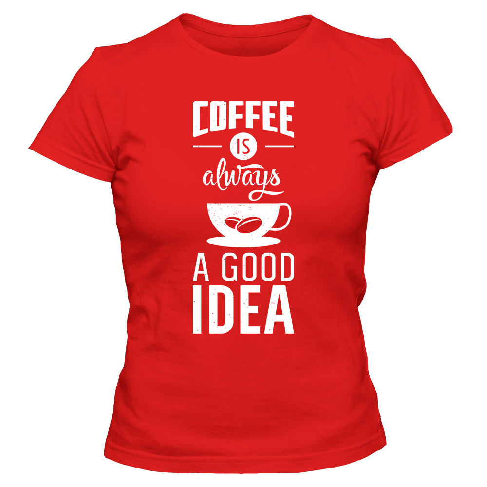 koszulka damska czerwona coffee 11
