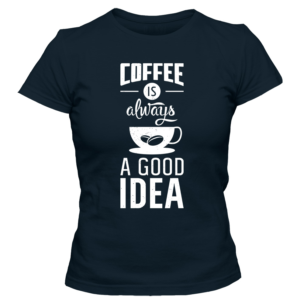 koszulka damska granatowa coffee 11
