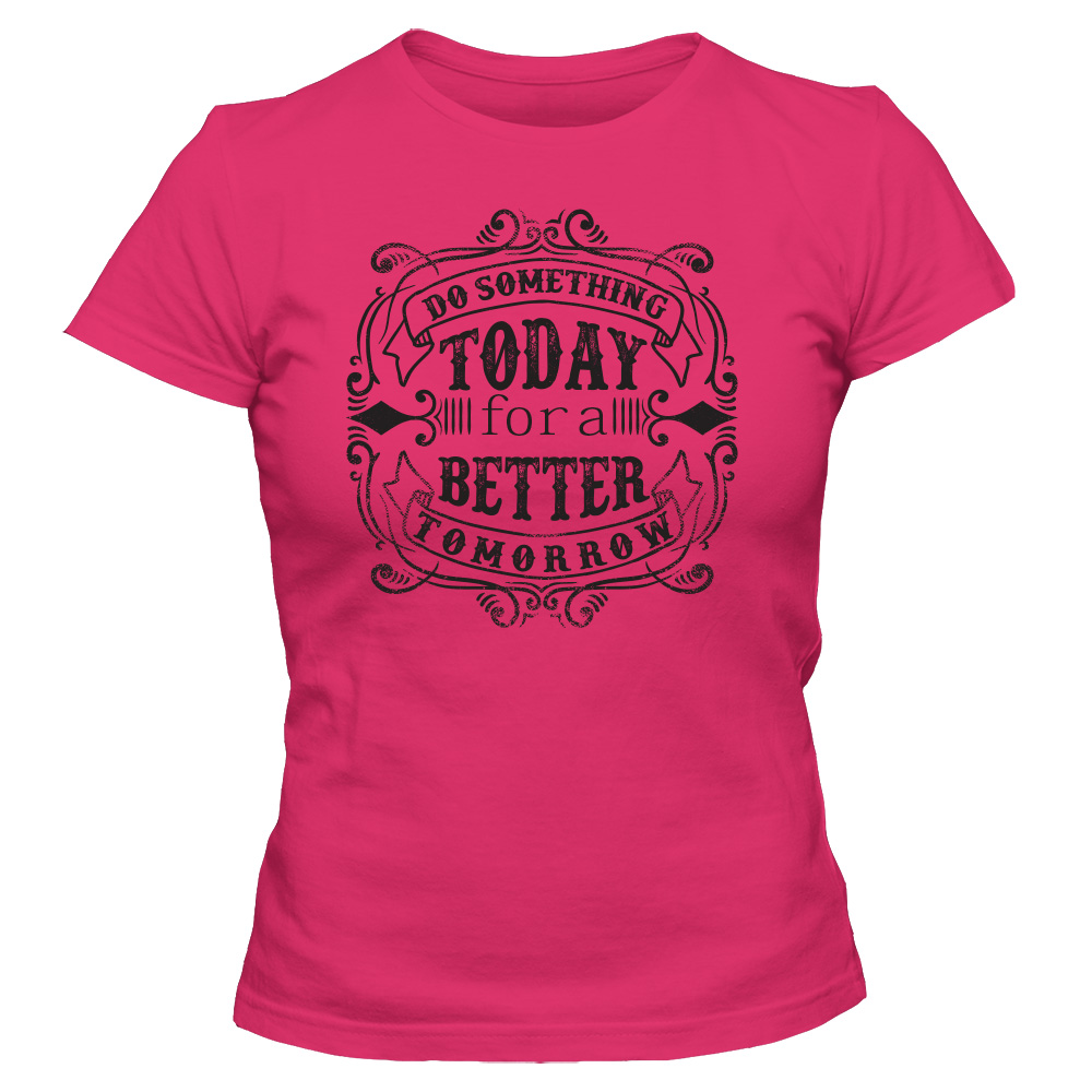 koszulka damska rozowa do something today