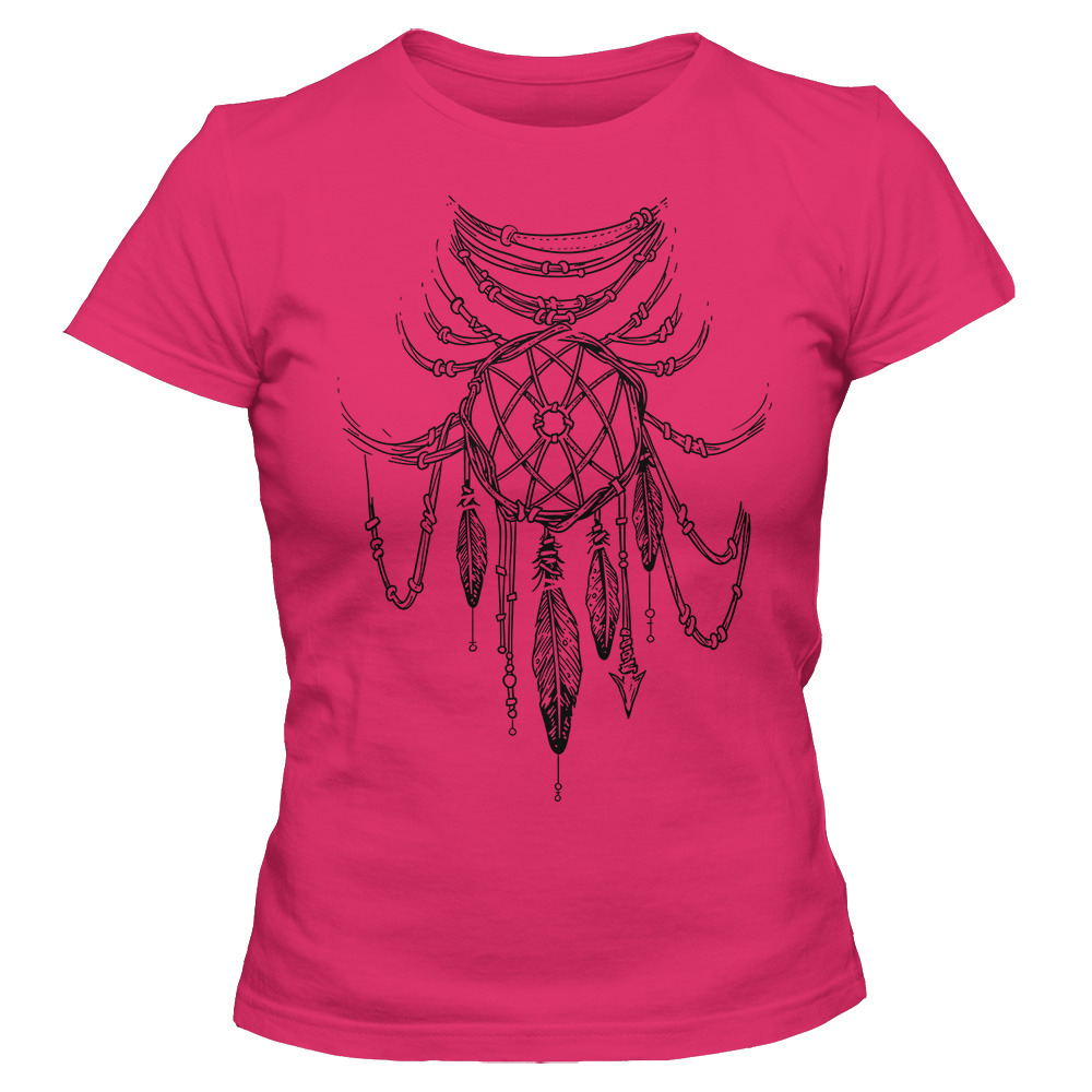 koszulka damska rozowa dreamcatcher