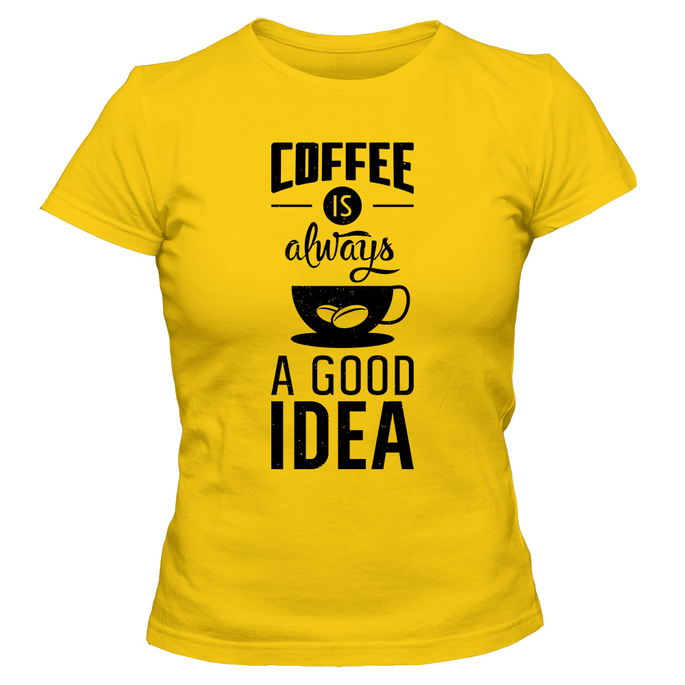 koszulka damska zolta coffee 11