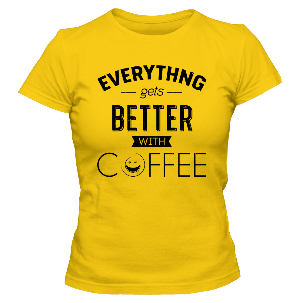 koszulka damska zolta coffee 12