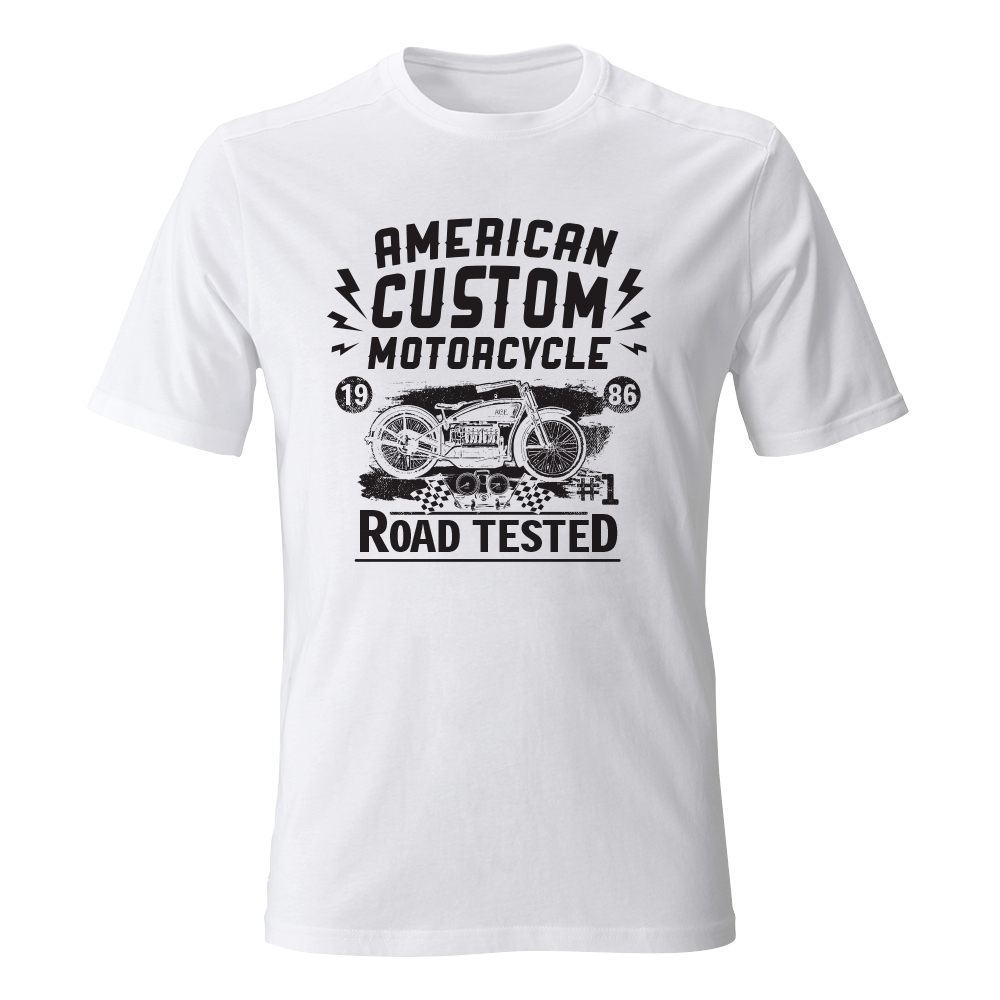 Koszulka męska z nadrukiem AMERICAN CUSTOM MOTORCYCLE