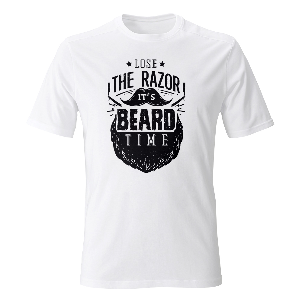 koszulka meska biala beard time