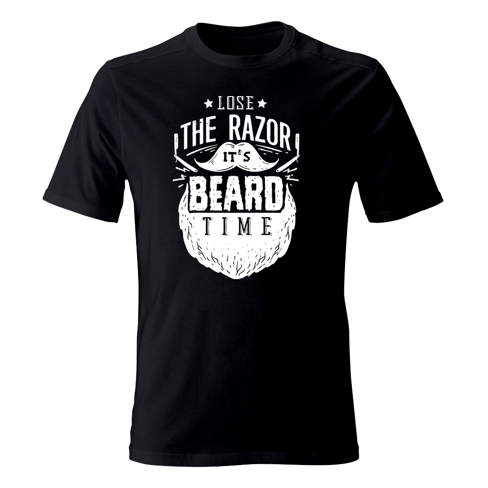 koszulka meska czarna beard time