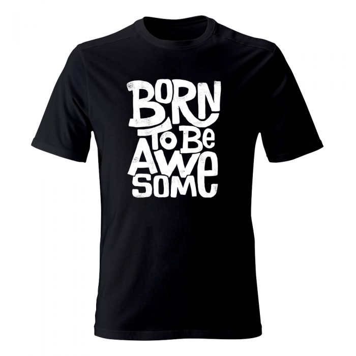 koszulka meska czarna born to be awesome