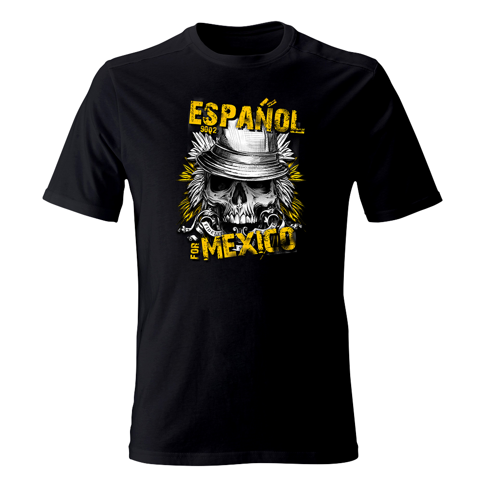 koszulka meska czarna espanol mexico