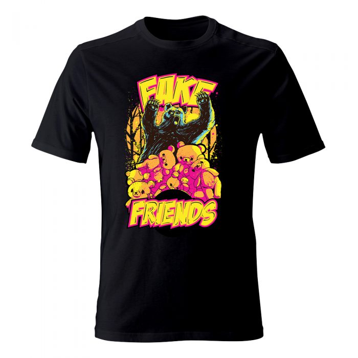 koszulka meska czarna fake friends