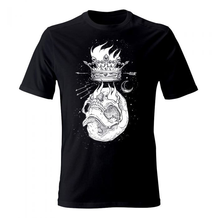 koszulka meska czarna flames
