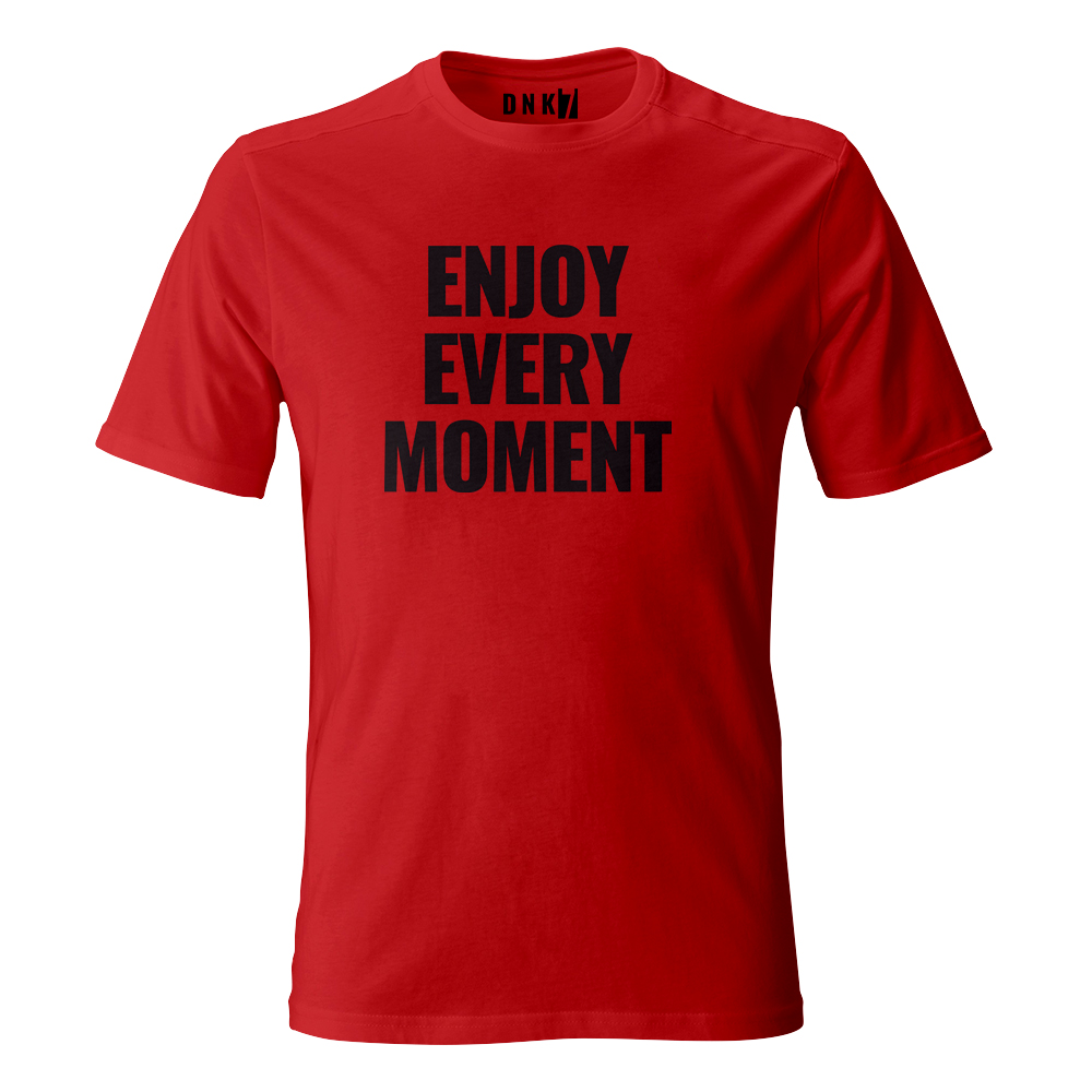 koszulka meska czerwona enjoy every moment 1