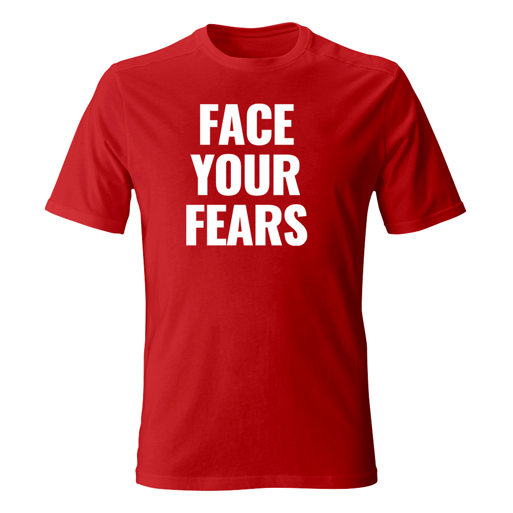koszulka meska czerwona2 face your fears