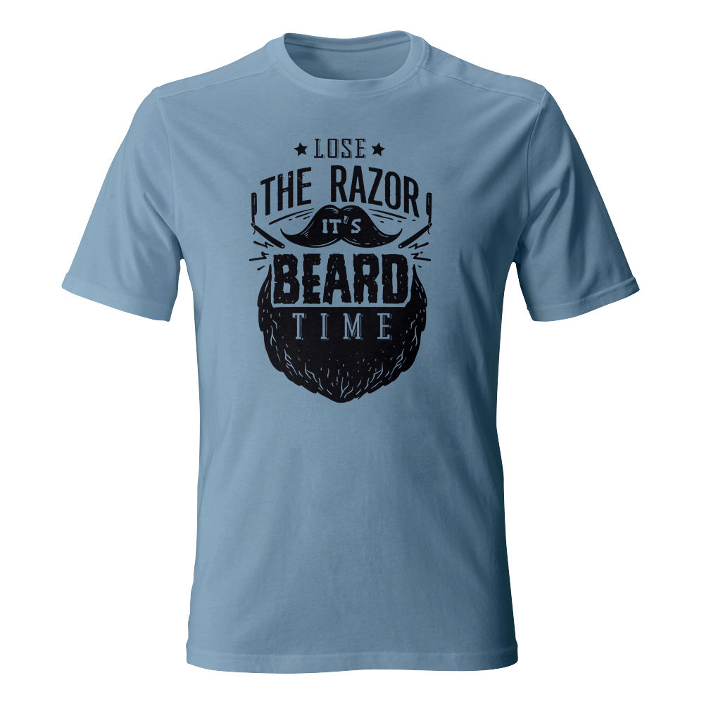 koszulka meska niebieski jasny beard time