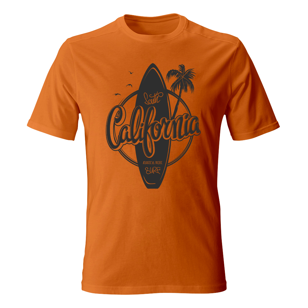 koszulka meska pomaranczowa california 2