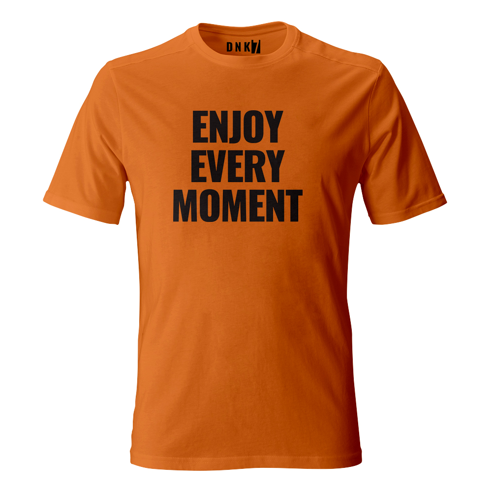 koszulka meska pomaranczowa enjoy every moment 1