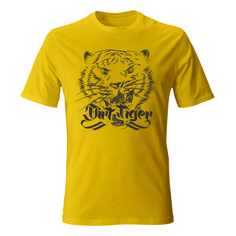 koszulka meska zolty dirt tiger