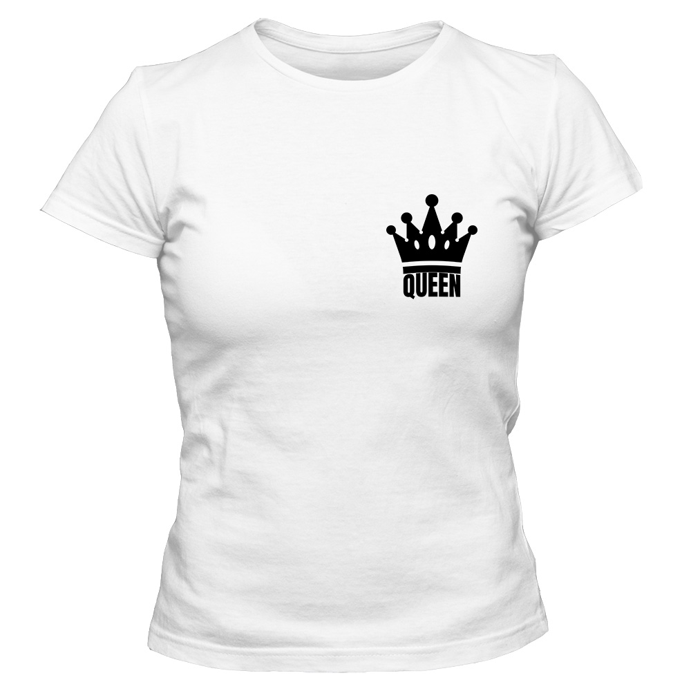 koszulka damska biala king queen 4