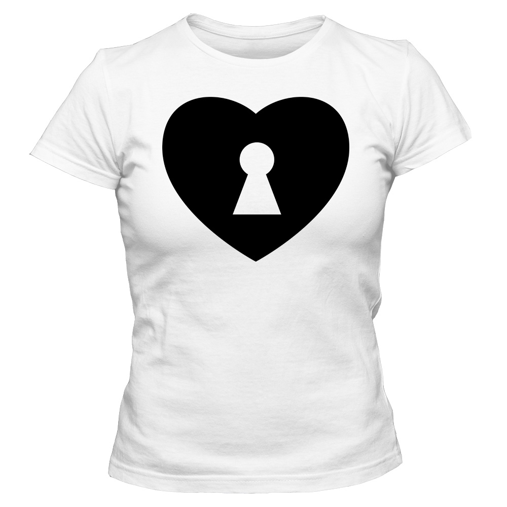 koszulka damska biala klucz do serca klucz do serca