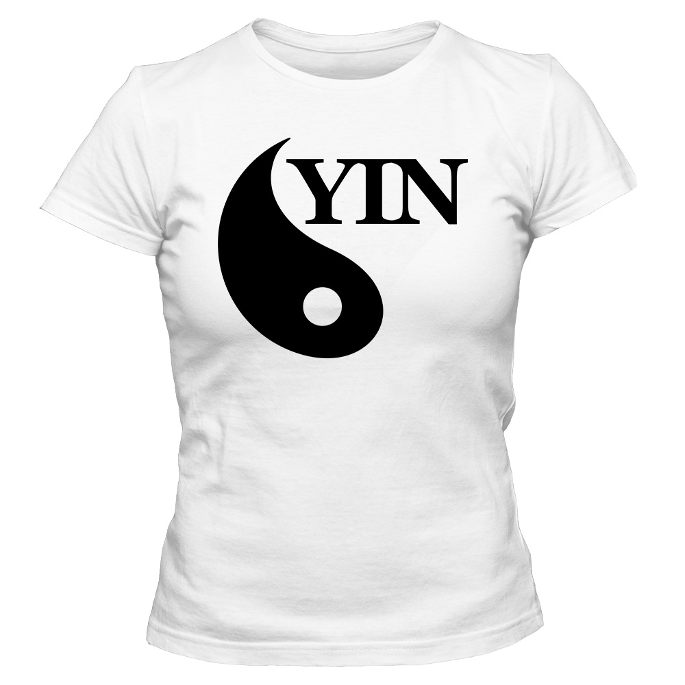 koszulka damska biala yin yang
